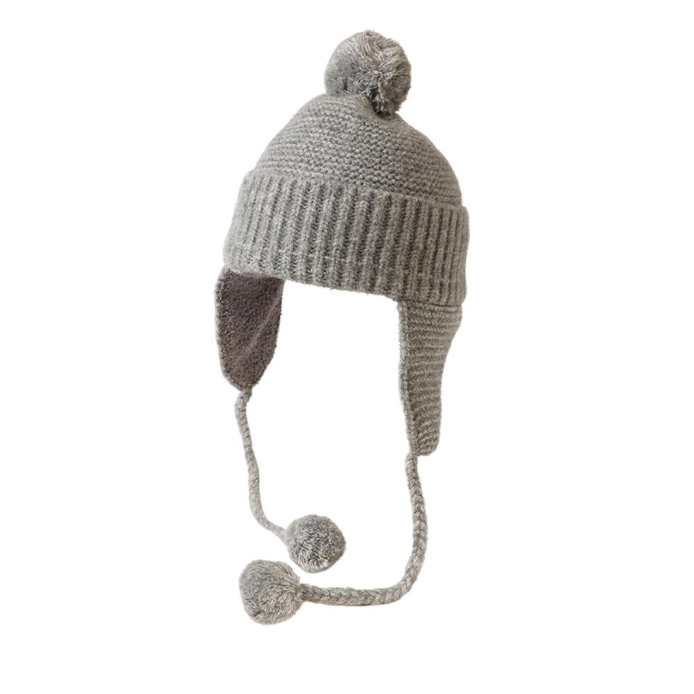 期間限定価格 Golfickers ニット帽 ポンポン付き ブラック/ホワイト milsa 洗濯機で洗える ポンポン付き 2WAY ニット帽 ポンポン