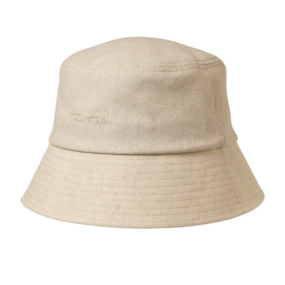 【美品】プラダ　サファリハット　バケット　帽子　リネン　コットン　リボン　高級 美品】プラダ サファリハット バケット 帽子 リネン コットン