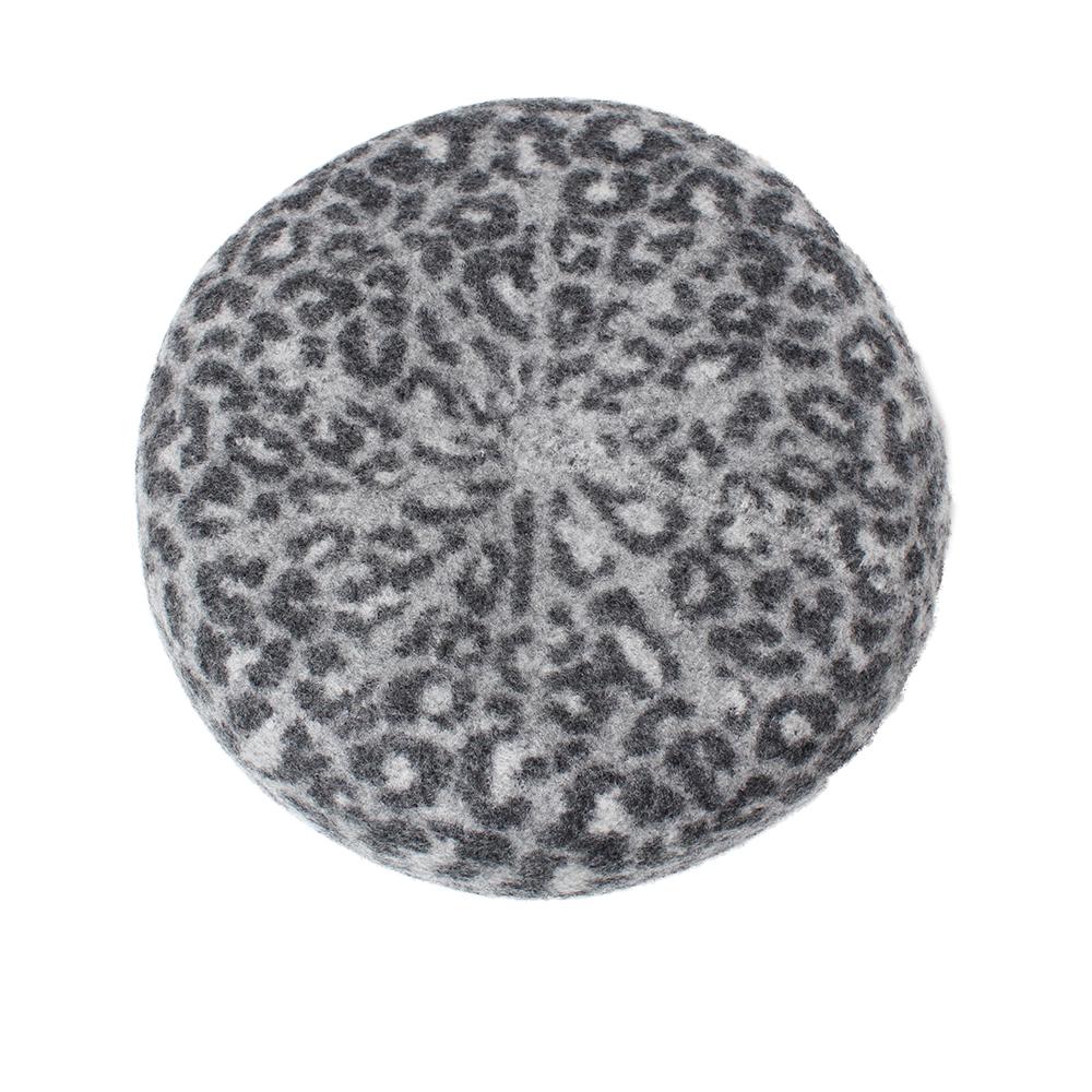 ベレー）ウールバスクレオパード柄ベレー – イチヨンプラス / 帽子通販