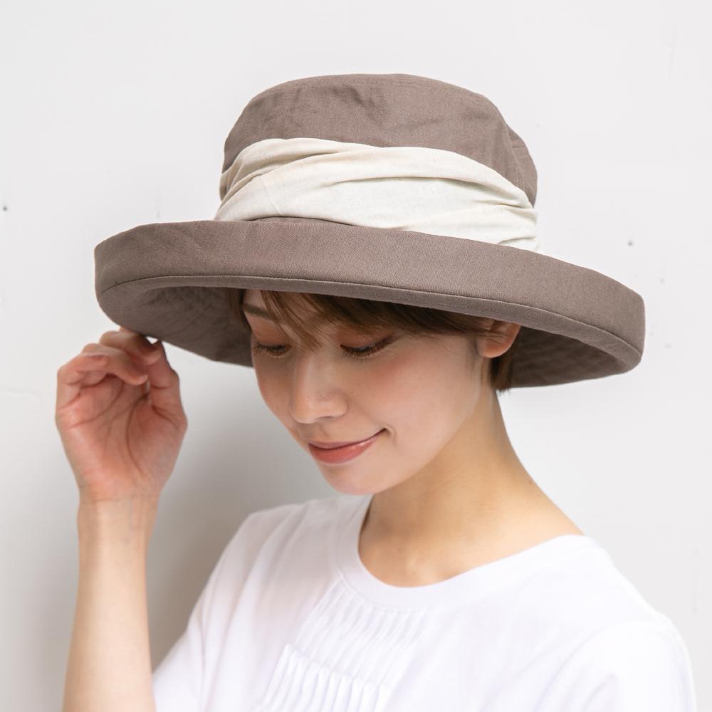 リネン混ツートーンセーラー