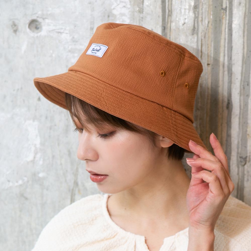 ハット）シアサッカーワッペンバケットHAT – イチヨンプラス / 帽子通販