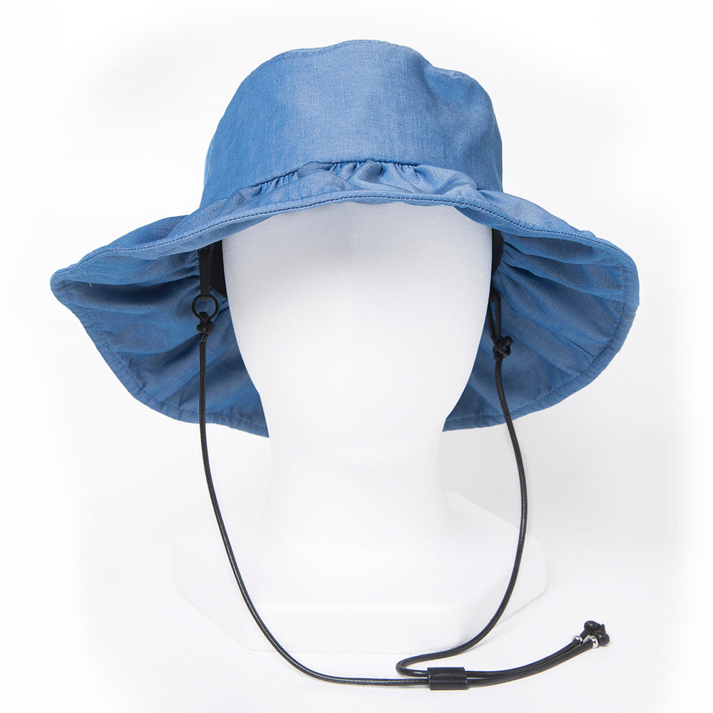 ハット）デニム刺繍フリルハット – イチヨンプラス / 帽子通販