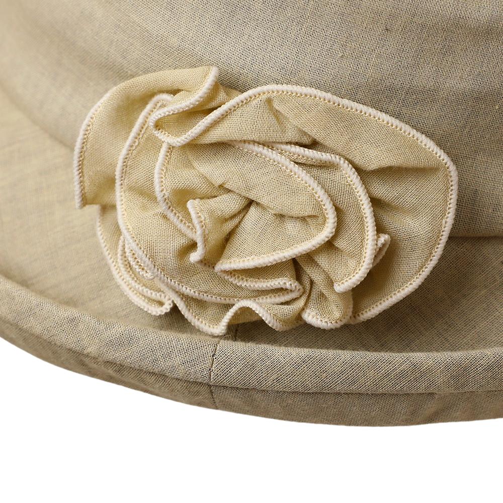 平織りふくれつばコサージュセーラー