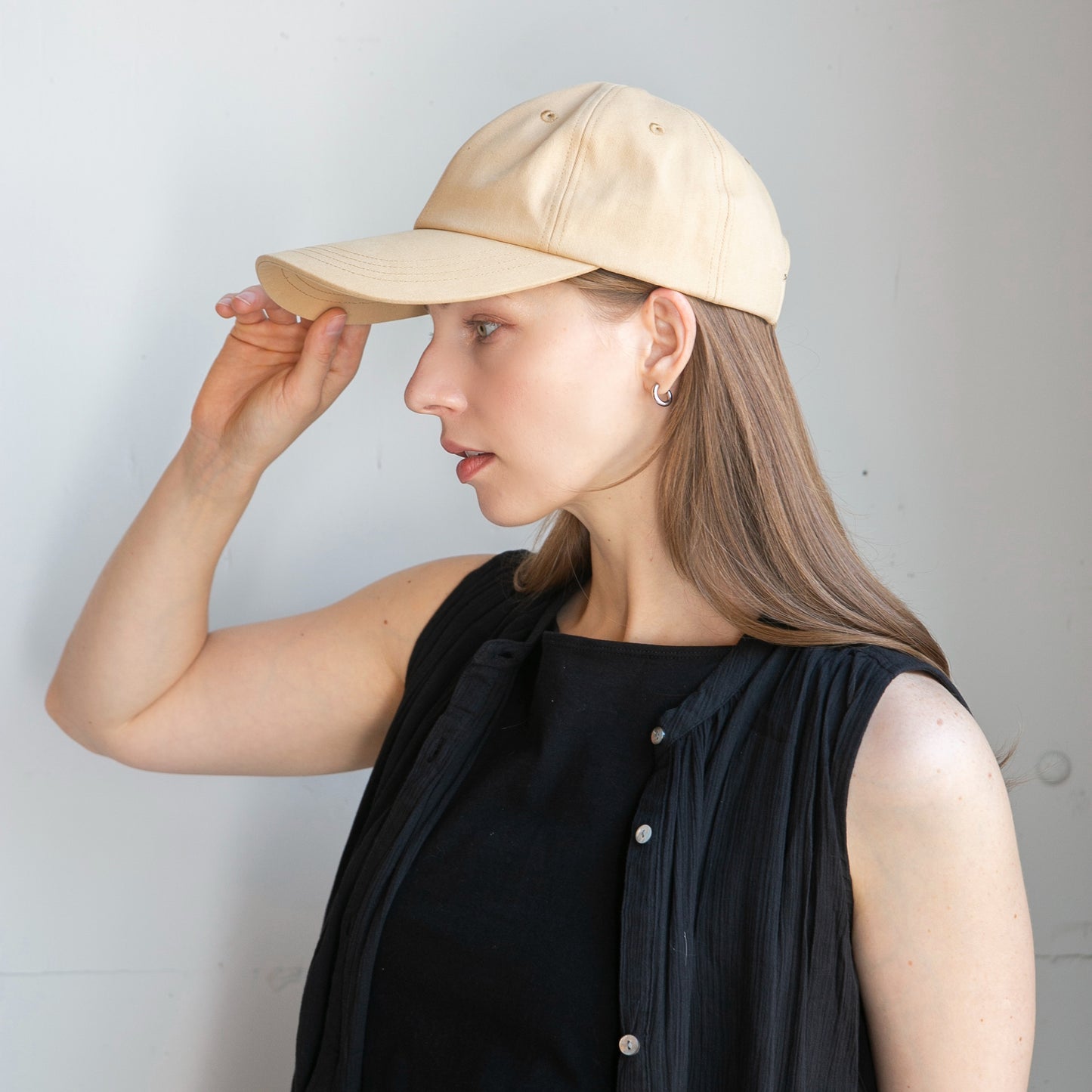 ロングバイザーキャップ