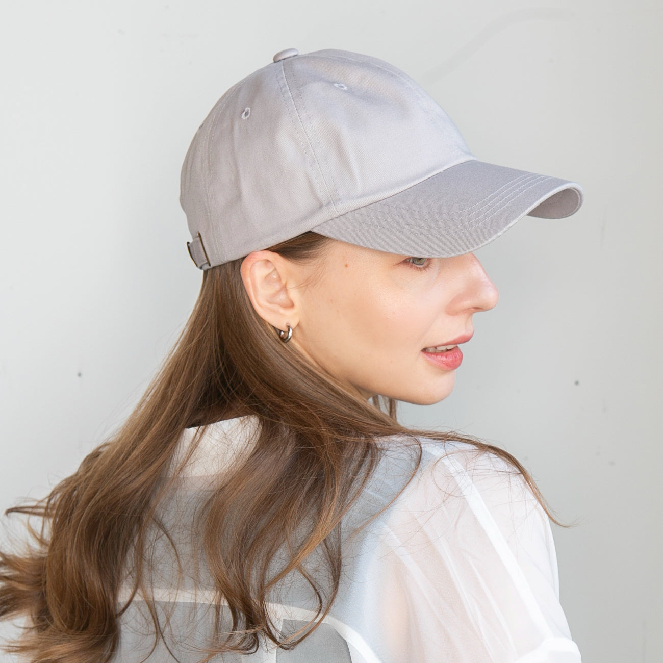 無地ツイルサイズキャップ