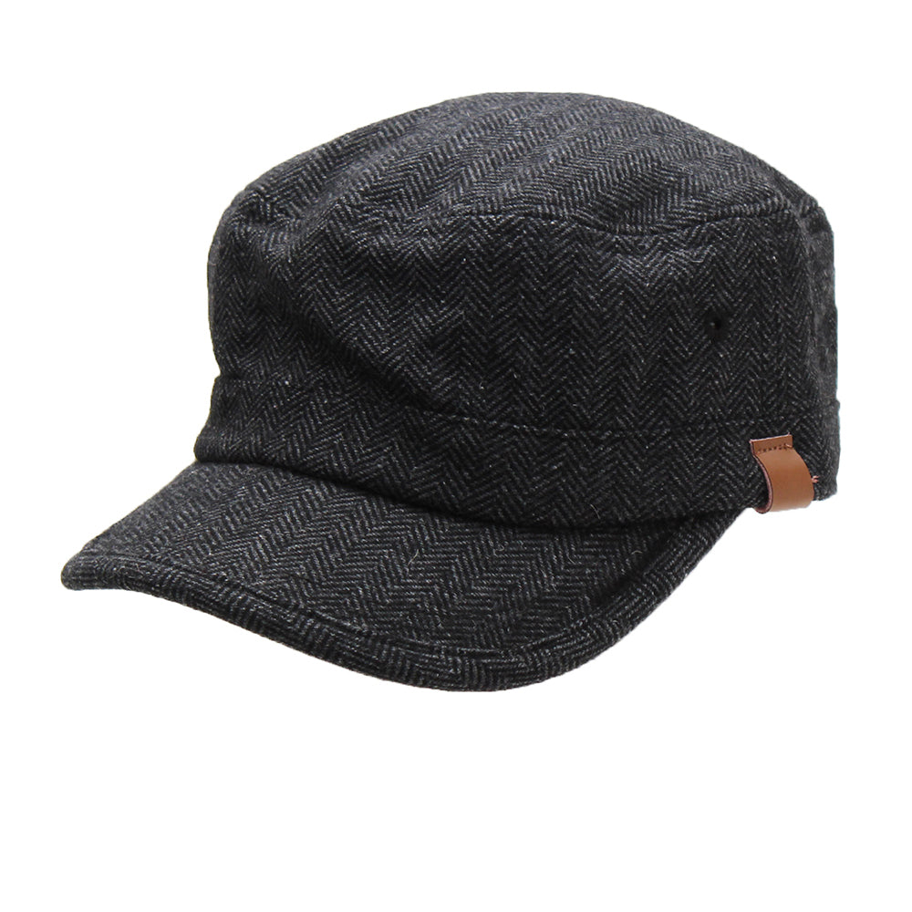 BONCOURA 帽子 キャップ フリーサイズ 本革　ヘリンボーン BONCOURA 帽子 キャップ フリーサイズ 本革 ヘリンボーン