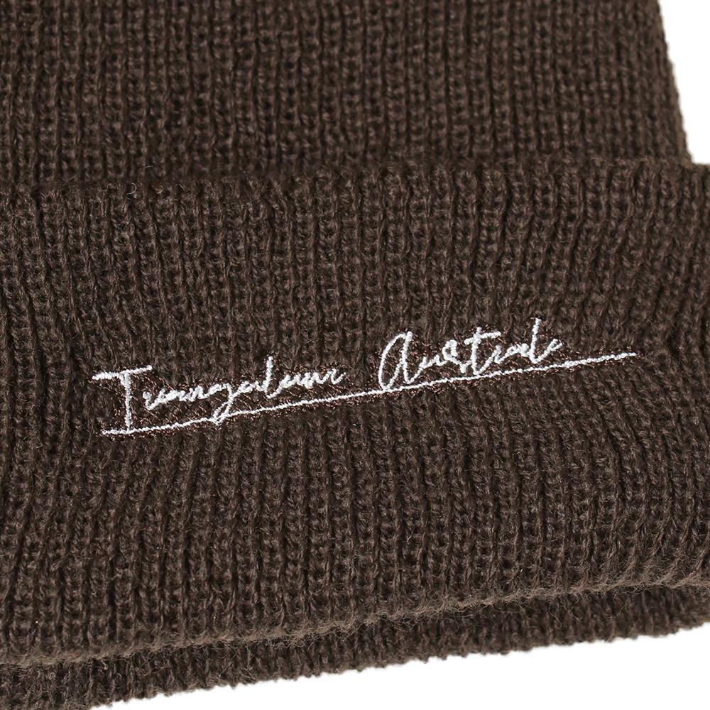 PE国産刺繍入浅めニット