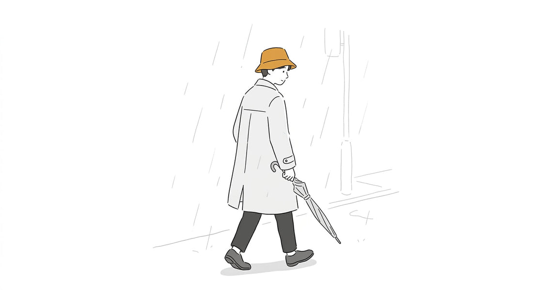 読みもの 雨の日の帽子はおかしい？おしゃれに見せる選び方と取り入れ方 article thumbnail