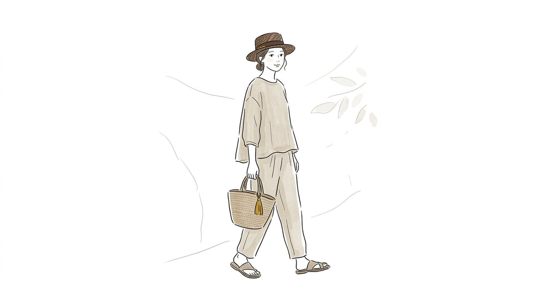 読みもの 帽子で差がつくワントーンコーデ見本 article thumbnail