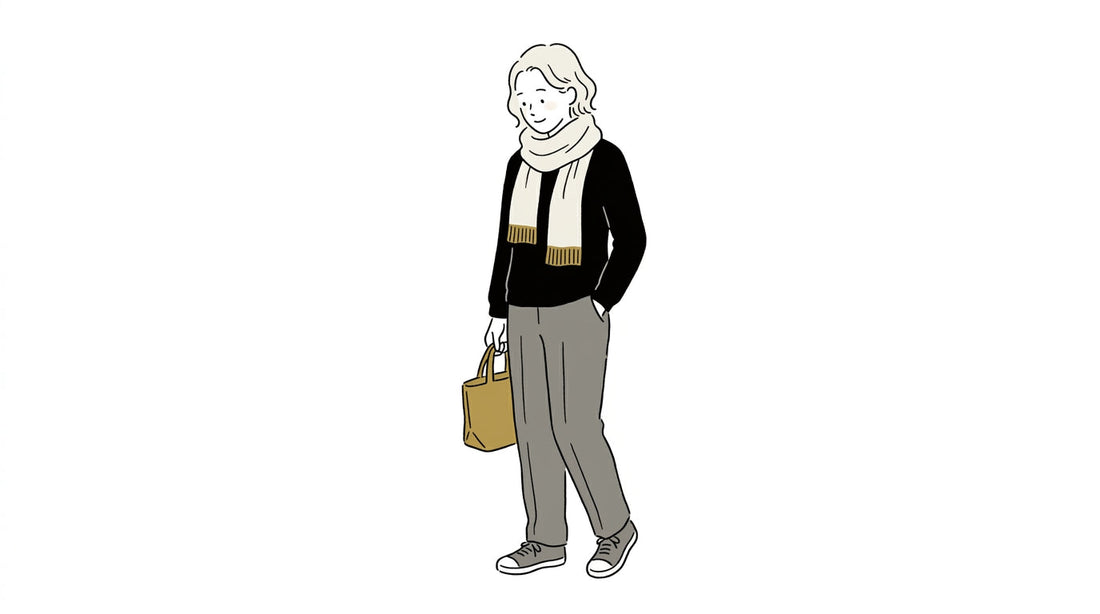 読みもの 韓国っぽくかわいいリブ裾マフラー article thumbnail