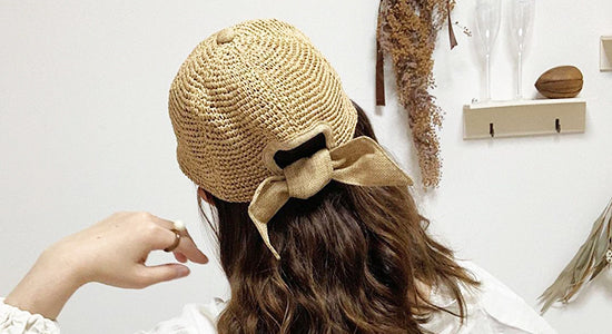 大人かわいいペーパー細編みバックリボンキャップの魅力とカラー別の選び方