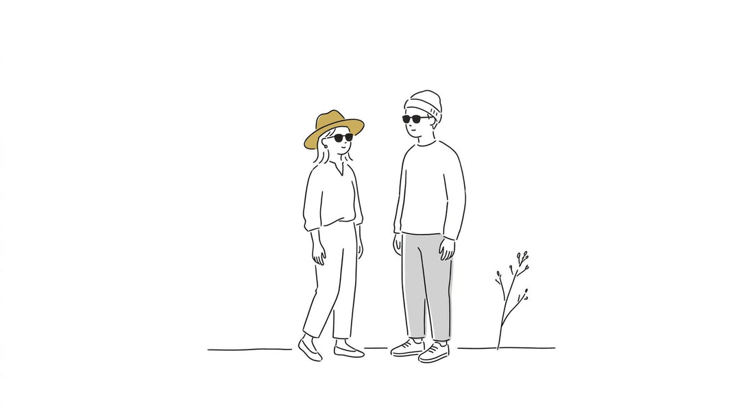 帽子×サングラスのコーデガイド