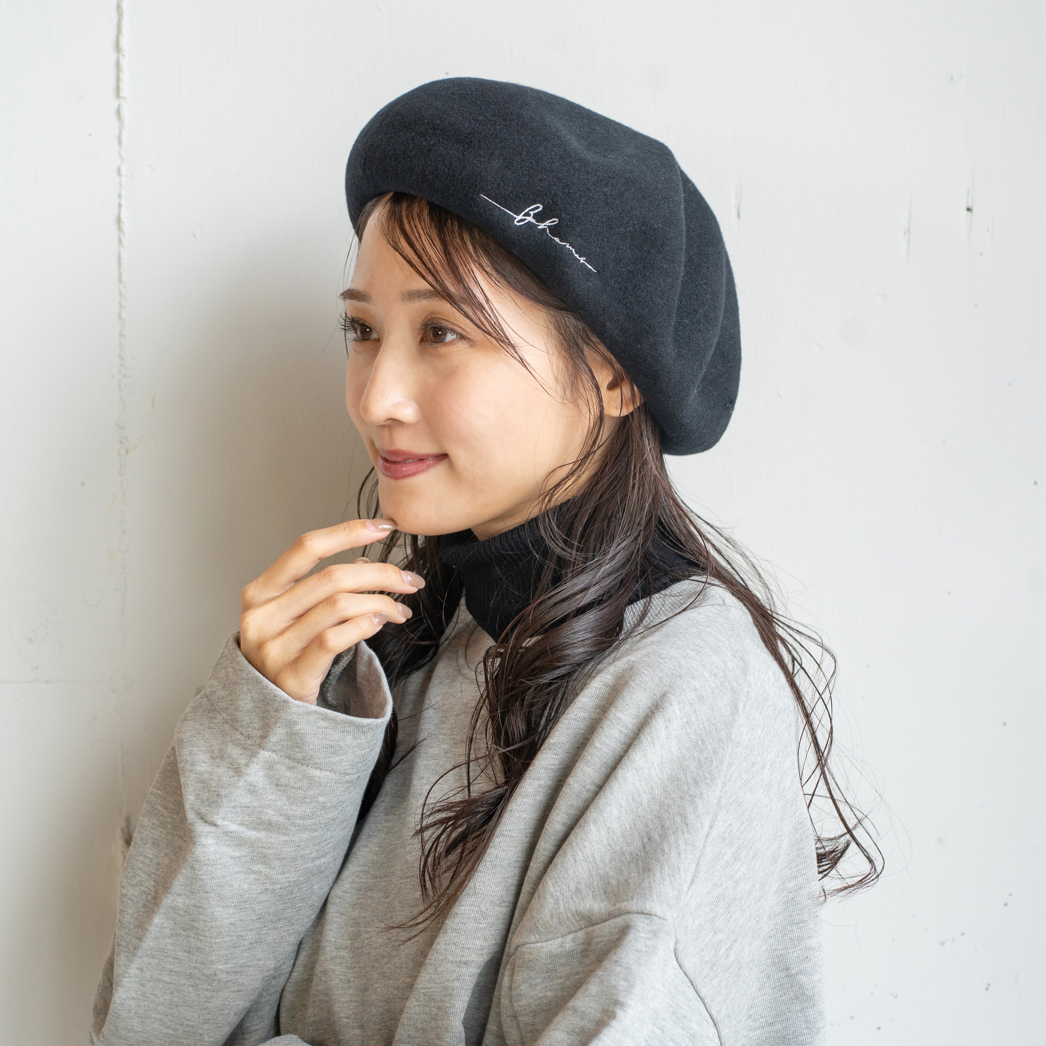 ウール刺繍入バスクベレー – イチヨンプラス / 帽子通販
