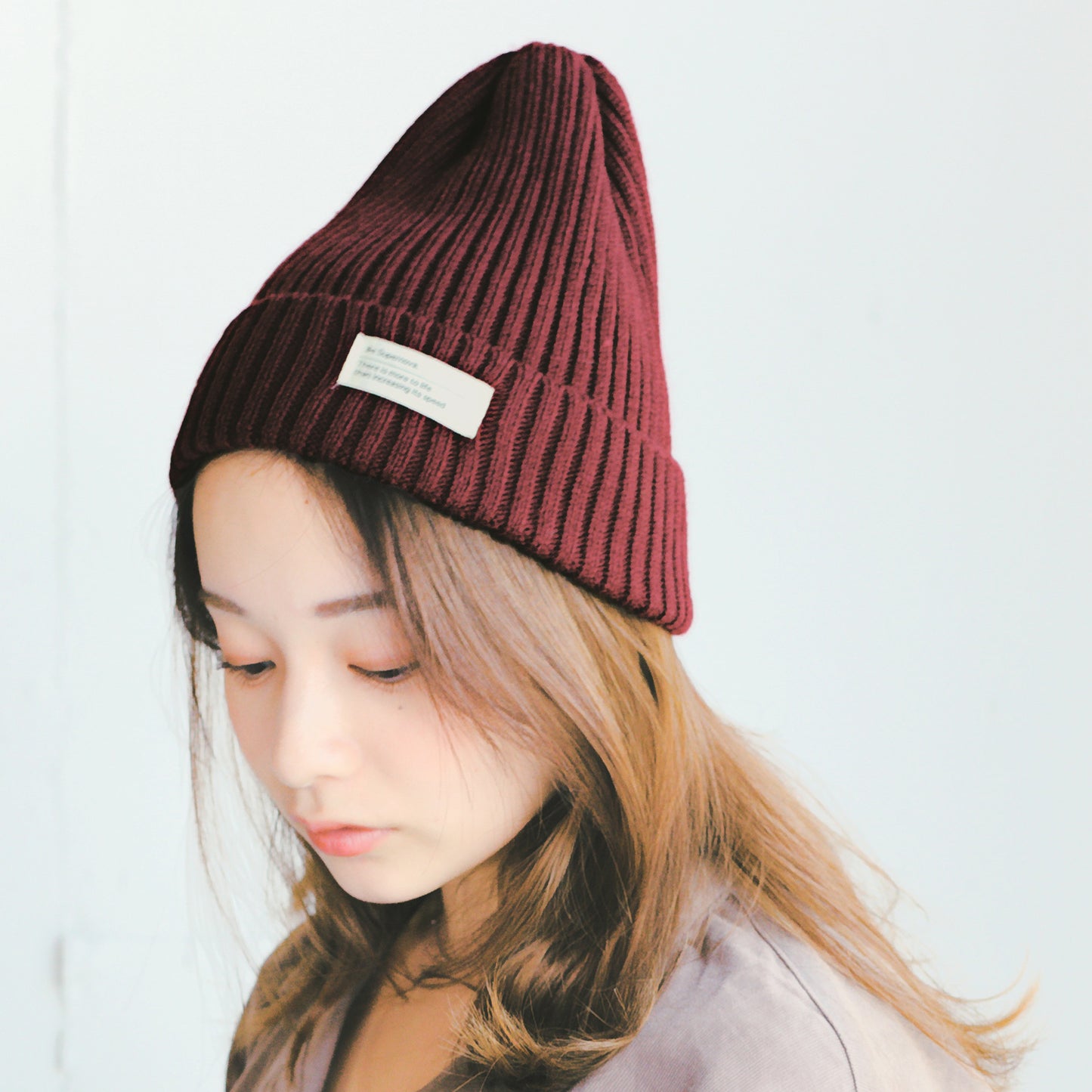 シンプルリブニットワッチ