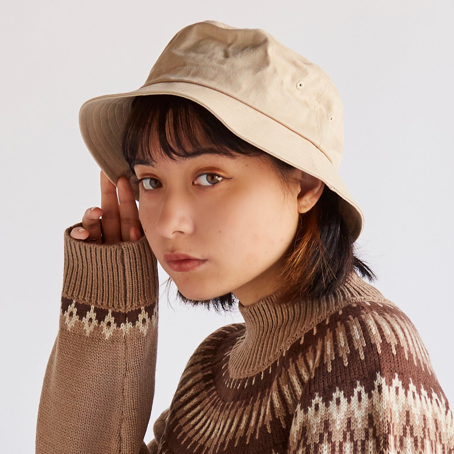 ツイルつば短めバケハ