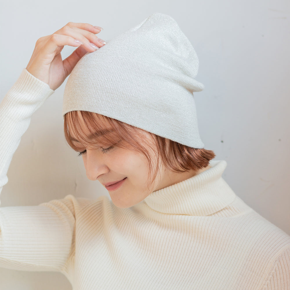 ラメニットビーニー