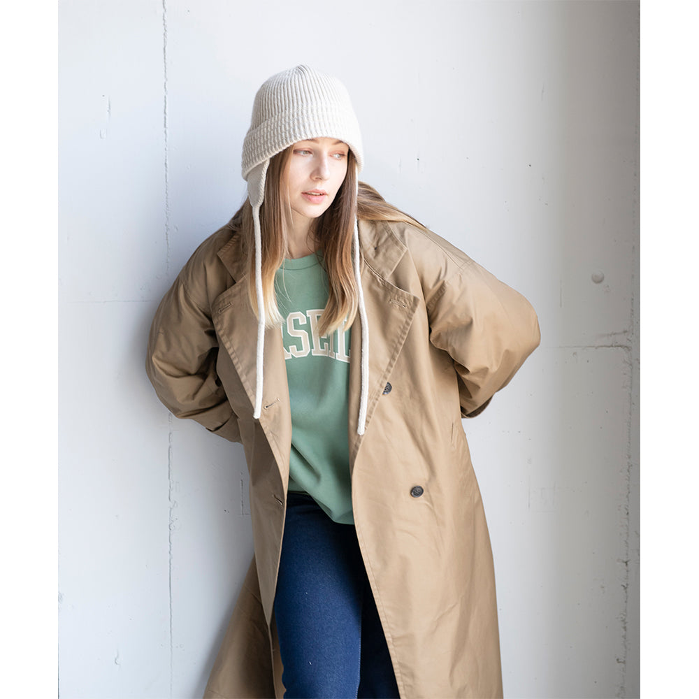 ニット耳付きクローシュハット