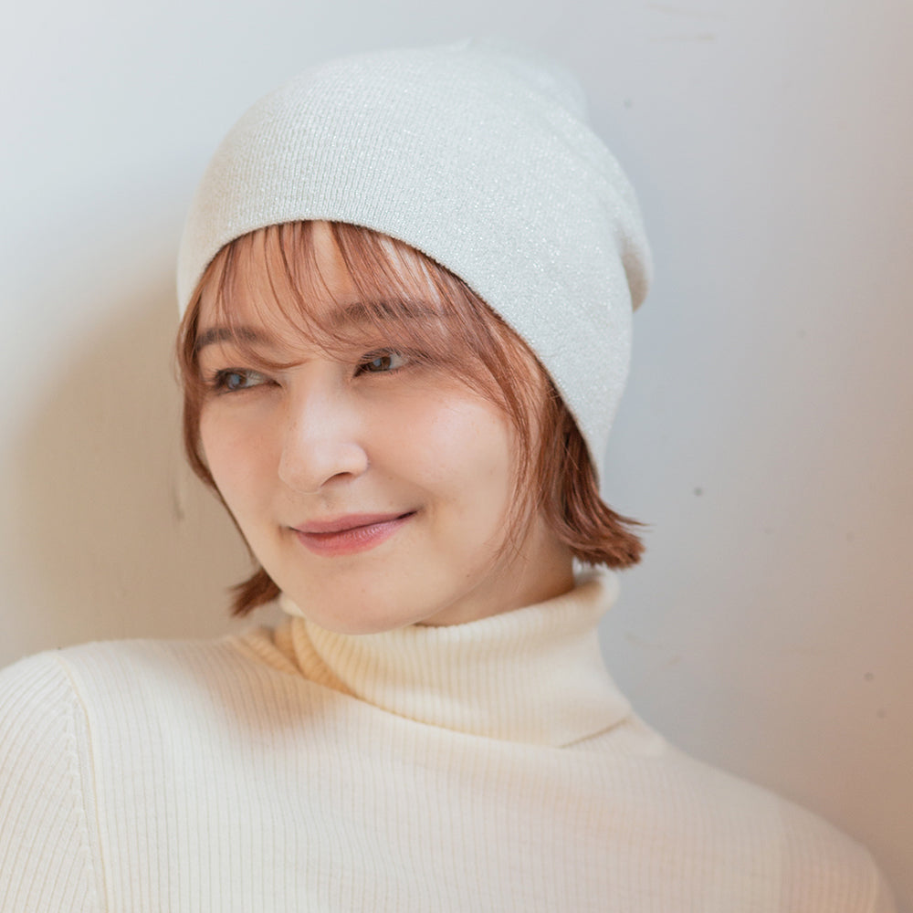 ラメニットビーニー