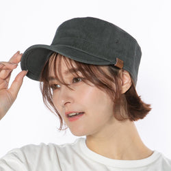 タイダイ革タグワークキャップ