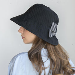 細グログランリボンスリットハット