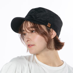 撥水革タグワークキャップ