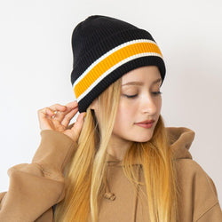 カレッジカラーラインニット