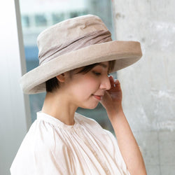 リネン混ツートーンセーラー