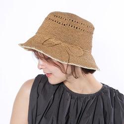 ペーパー細編みつば先ステッチバケハ