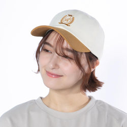 クラウン刺繍バイカラーキャップ