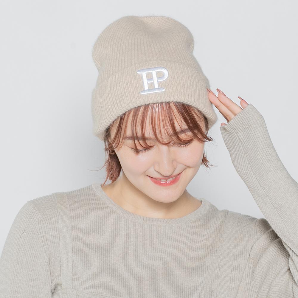 ホワイト ニット帽 刺繍ロゴ付き IP刺繍ワッチ – イチヨンプラス / 帽子通販