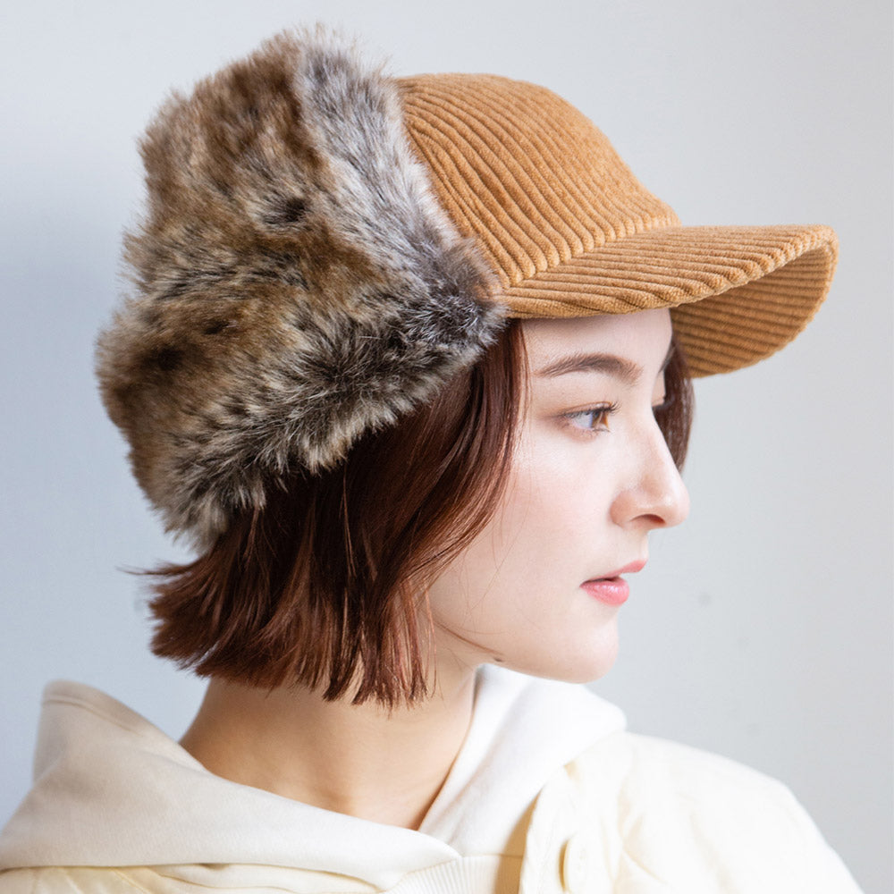 太コーデュロイ フライトキャップ