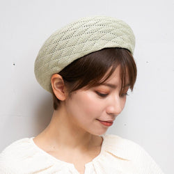 レース編みベレー