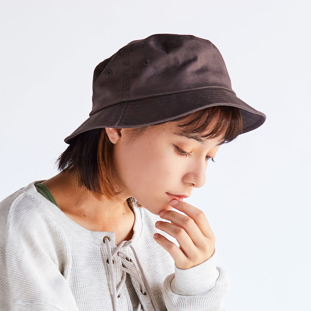 ツイルつば短めバケハ