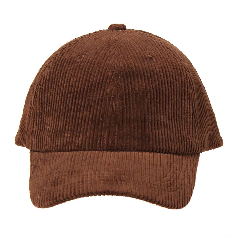 コーデュロイシンプルキャップ