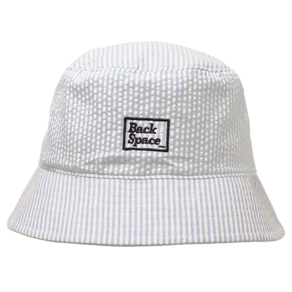 サッカーストライプ刺繍付きバケハ