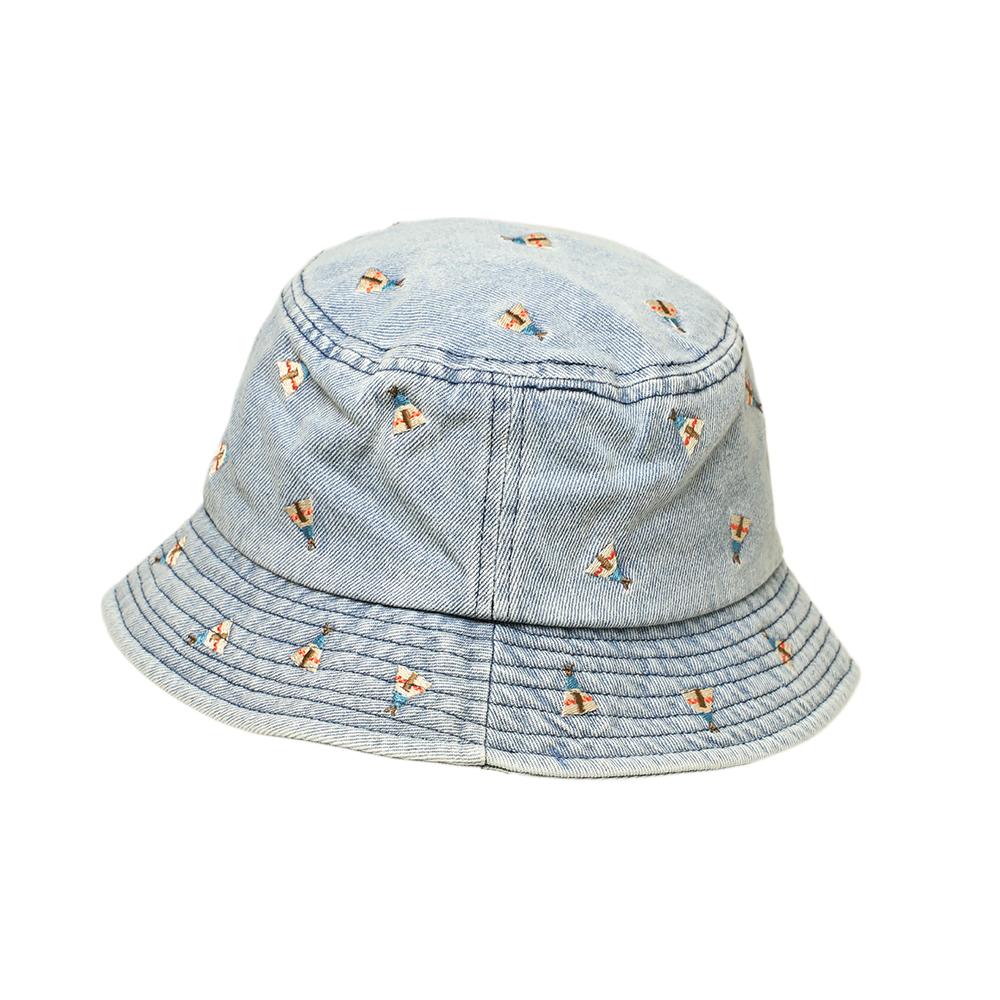 デニムCAMP刺繍バケハ – イチヨンプラス / 帽子通販