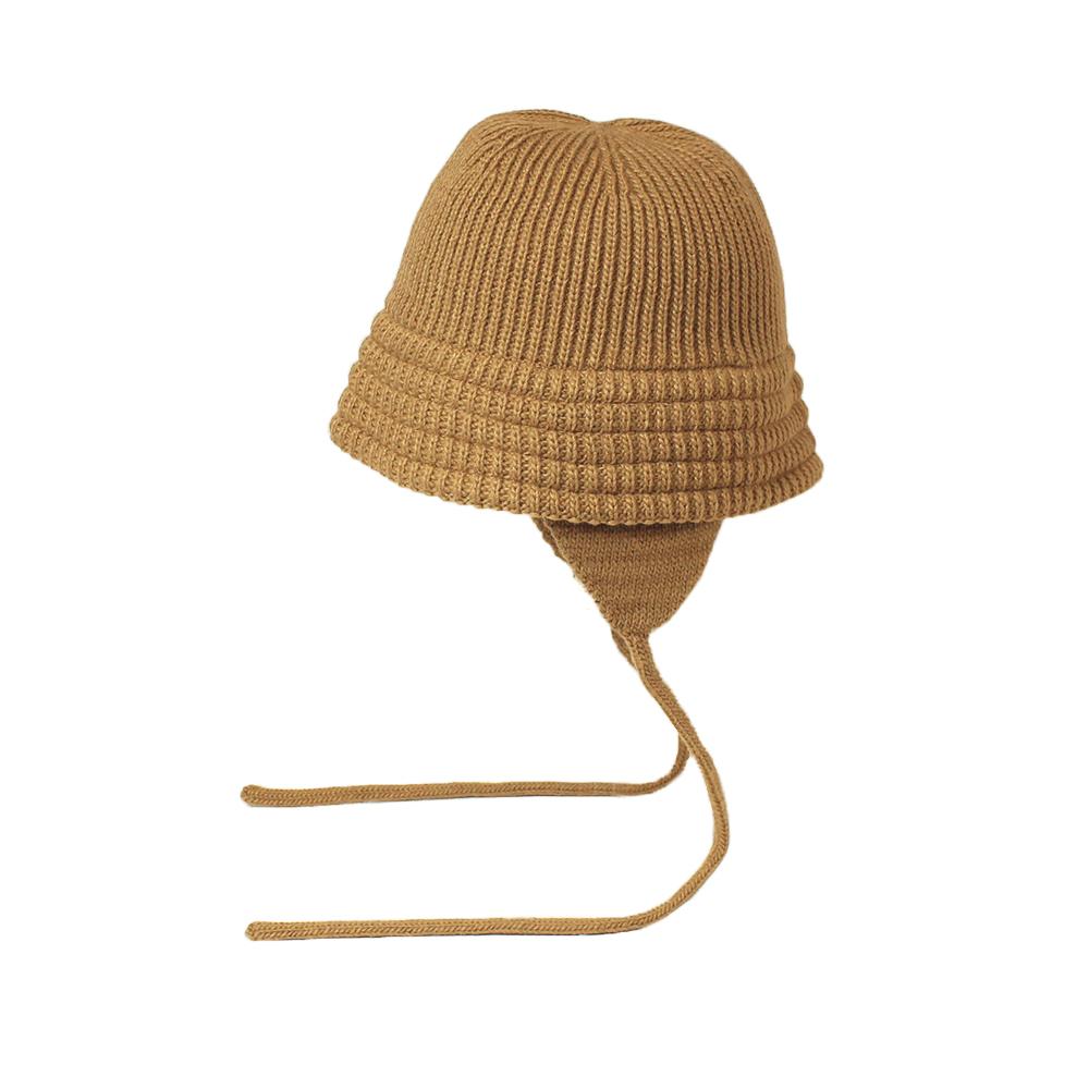 ニット耳付きクローシュハット