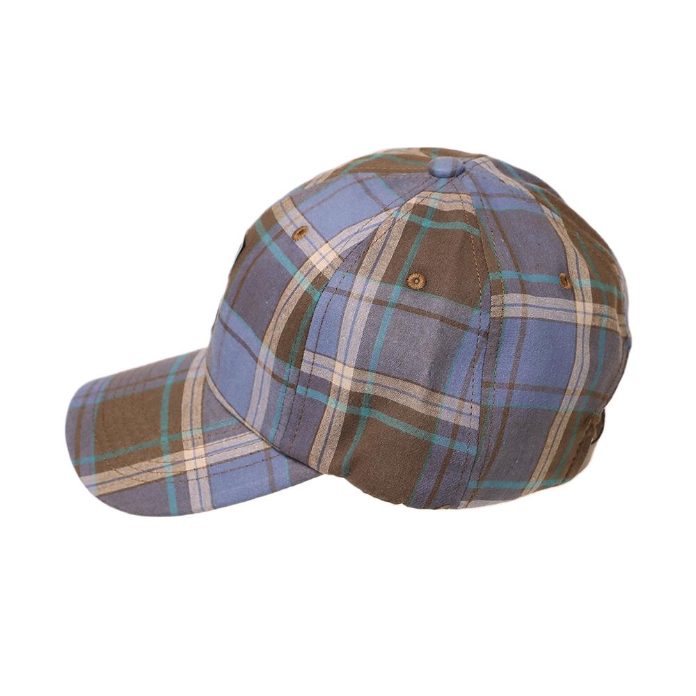 チェック柄キャップ