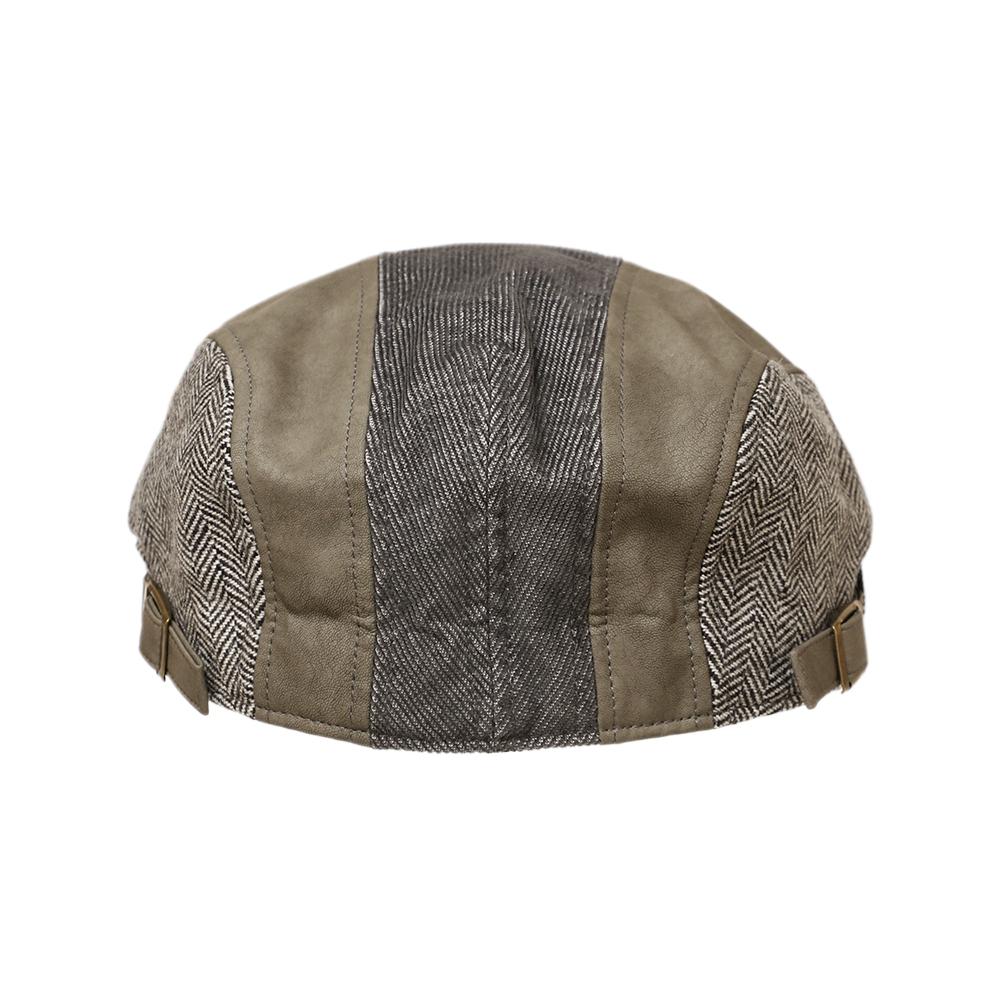 デニム風コーデュロイパッチワークハンチング