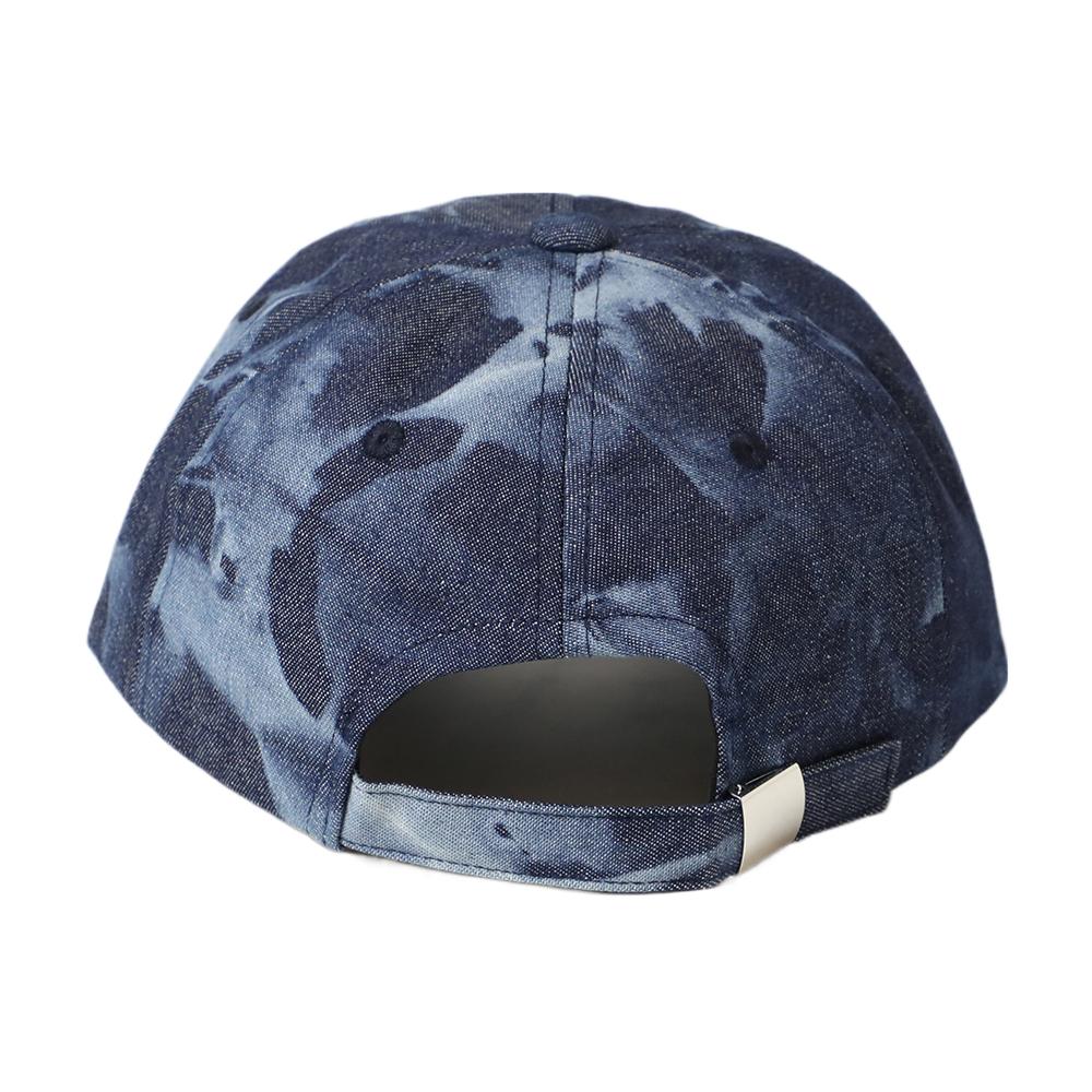 デニムタイダイ刺繍キャップ