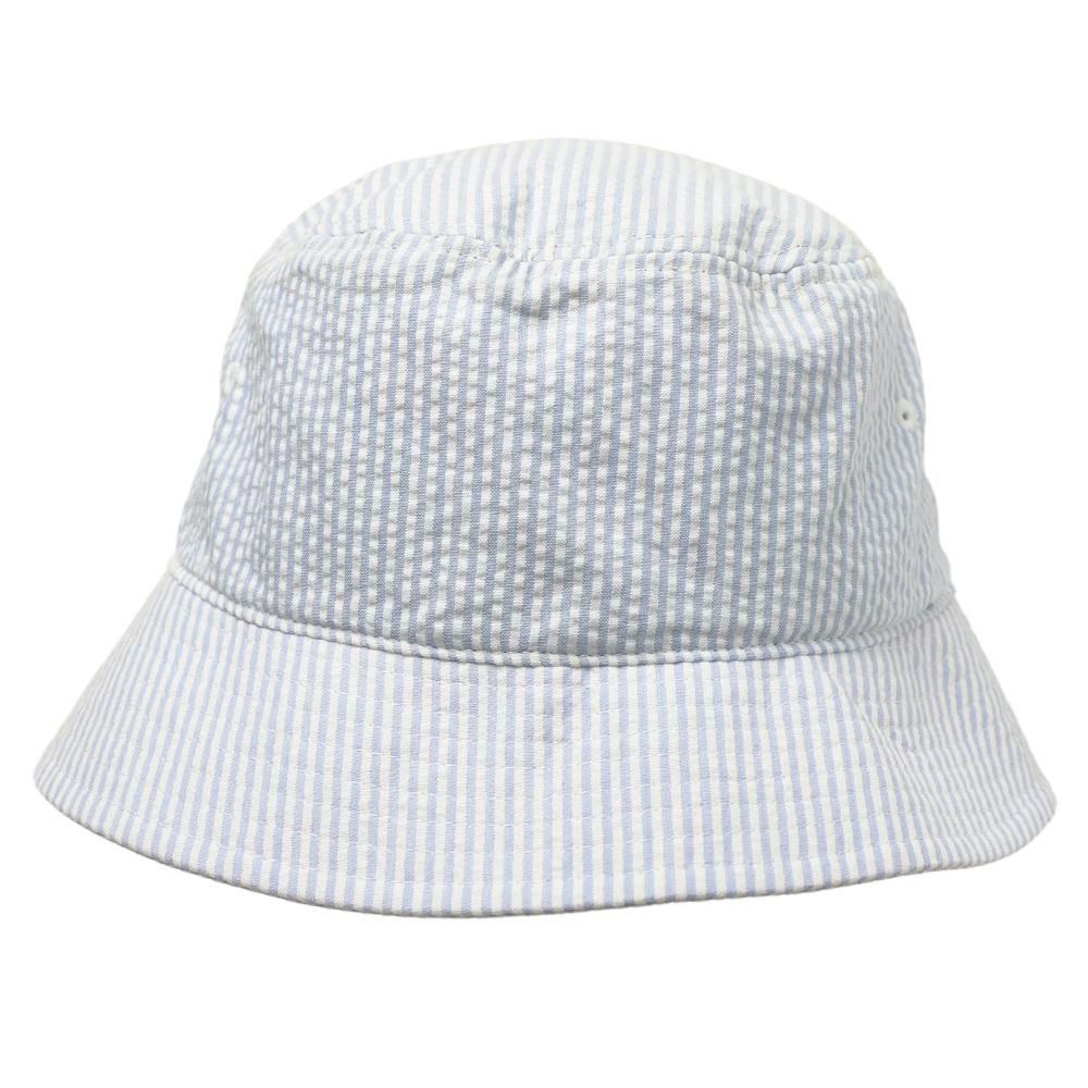 サッカーストライプ刺繍付きバケハ