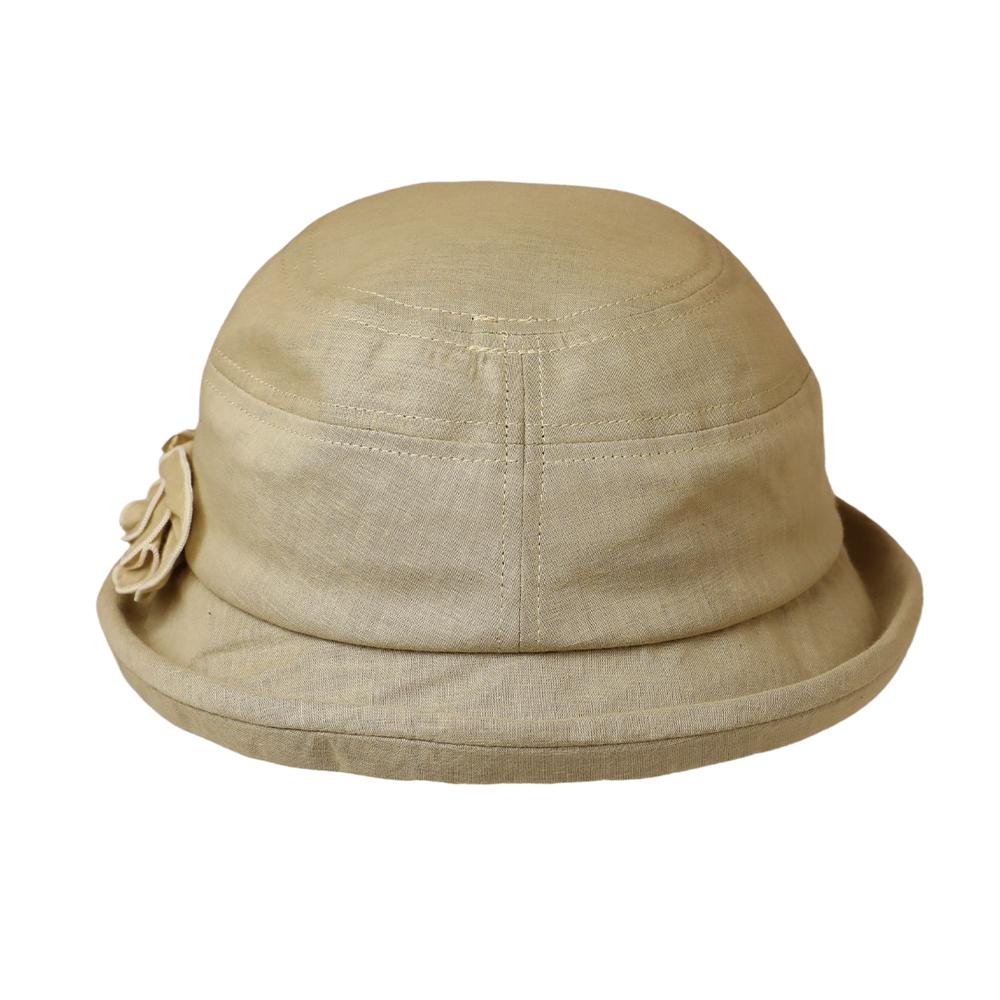 平織りふくれつばコサージュセーラー