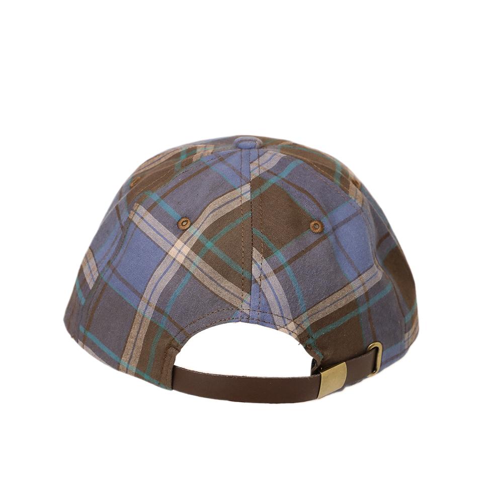 チェック柄キャップ