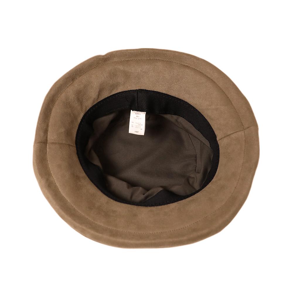 スエードライクギャザーハット