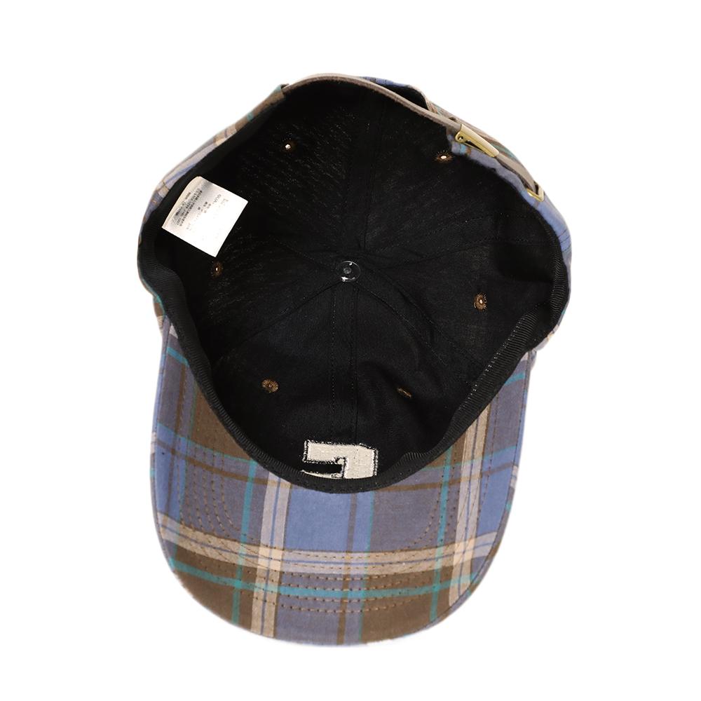 チェック柄キャップ