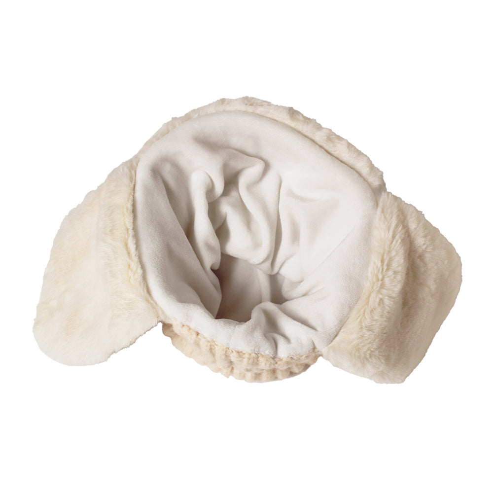 ファー耳付きニット