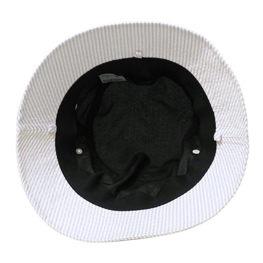 サッカーストライプ刺繍付きバケハ