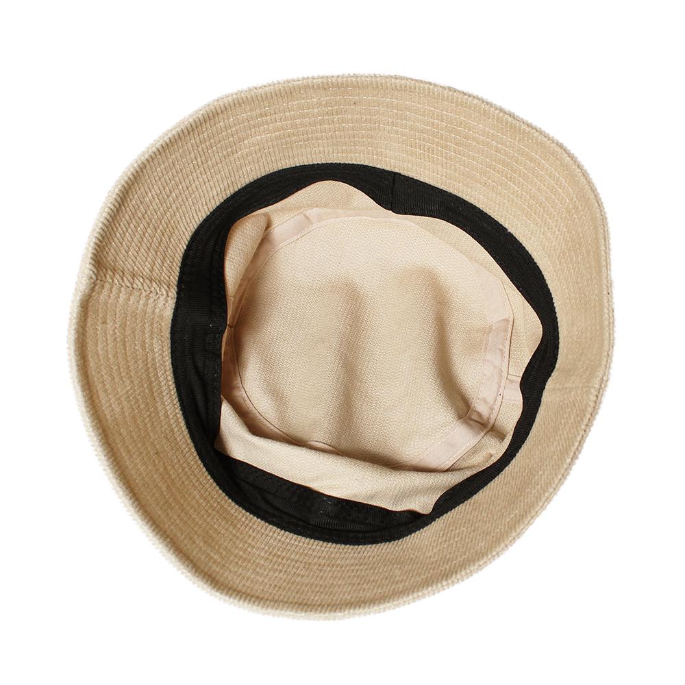 コーデュロイシンプルバケハ