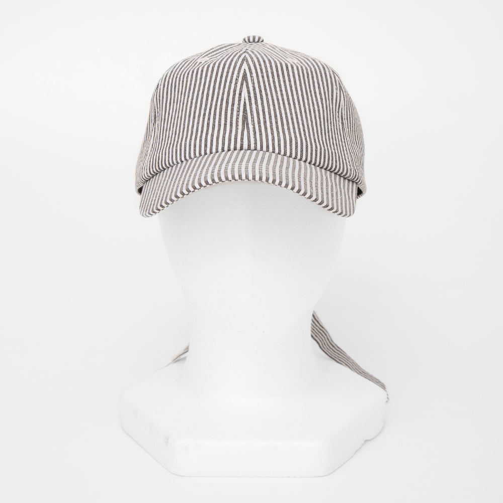 シアサッカーロングリボンキャップ