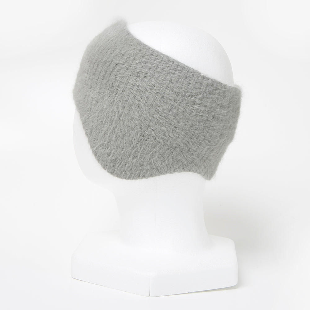 アンゴラ混イヤマフヘアバンド